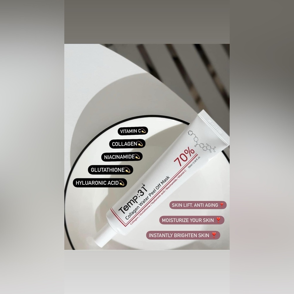 TEMP:31 Collagen Water Peel Off Mask 70ml K-beauty